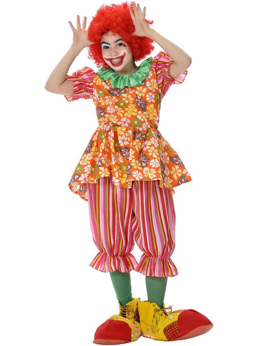 Girls Little Clown Costume. The coolest | Funidelia