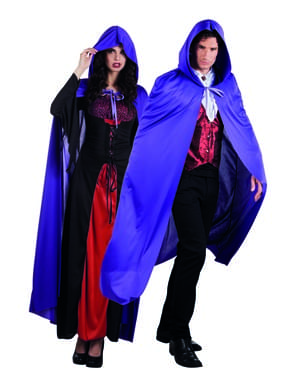 Cape vampyr lila för vuxen