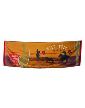Skylt Wild West