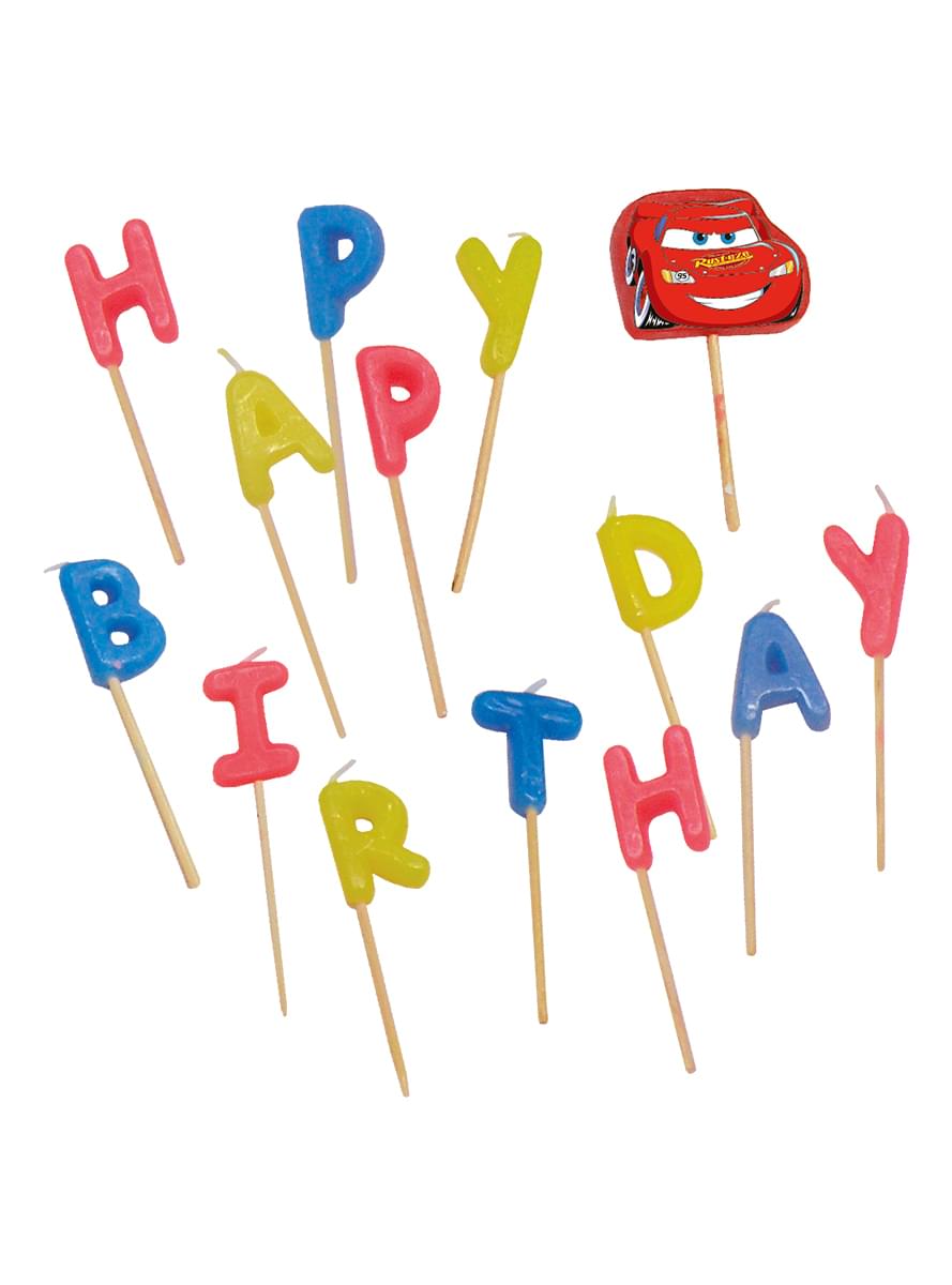 Bougies anniversaire Cars 3
