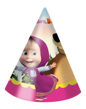 6 Masha and the Bear hoedjes