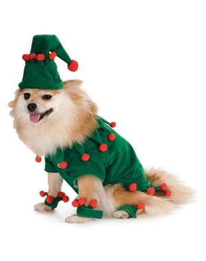 Kerstelfje kostuum voor honden