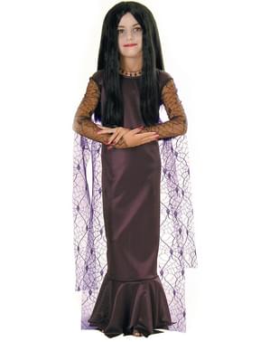 Costum Morticia Familia Addams pentru fată