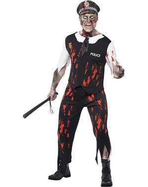 Kostum Dewasa Polisi Zombie