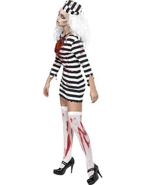 Déguisement de prisonnière zombie