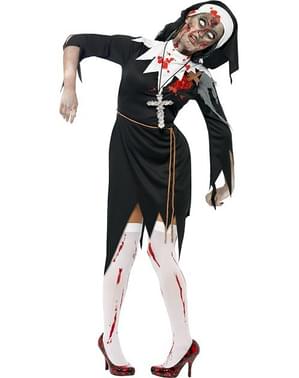 Zombie Nonne Kostyme til Voksne