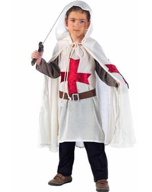 Viduslaiku Templar Knight Bērnu kostīms