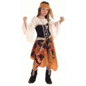 disfraz de pirata malvada niña