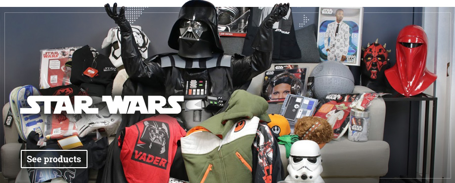 Star Wars: costumes, party decorations and merchandise