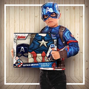 Costume - Travestimento - Carnevale - Halloween - Capitan America - Super  eroe - Bambino - Idea regalo per natale e compleanno