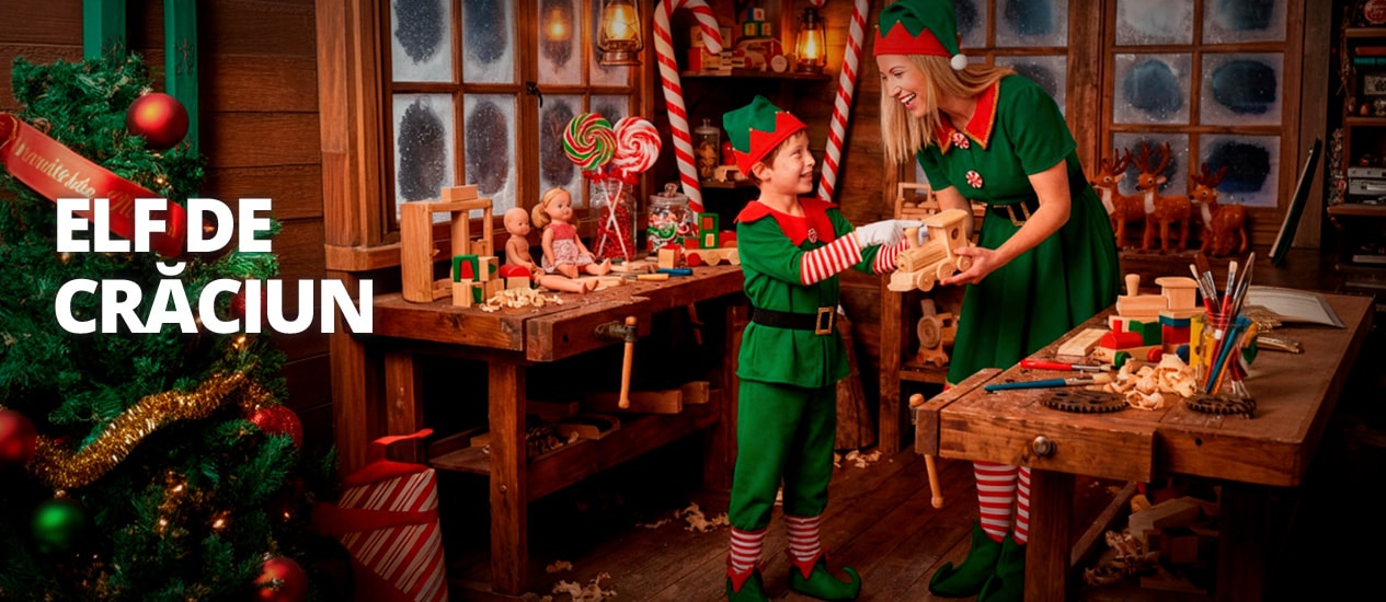 Costume Elful de Crăciun