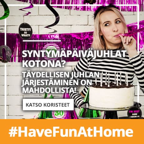 Koristeet syntymäpäiväjuhliin