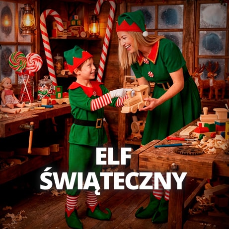 Stroje Elf świąteczny