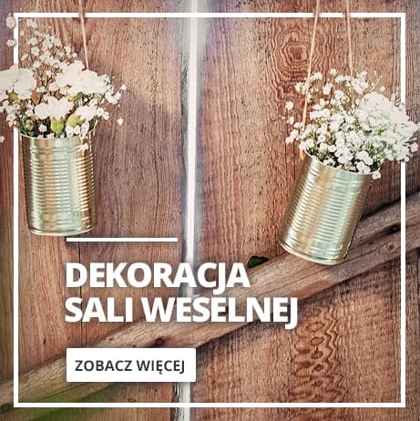 Girlandy i dekoracje wiszące na Wesele