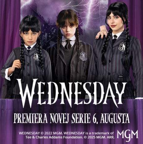 Kostýmy Wednesday Addams© oficiálny