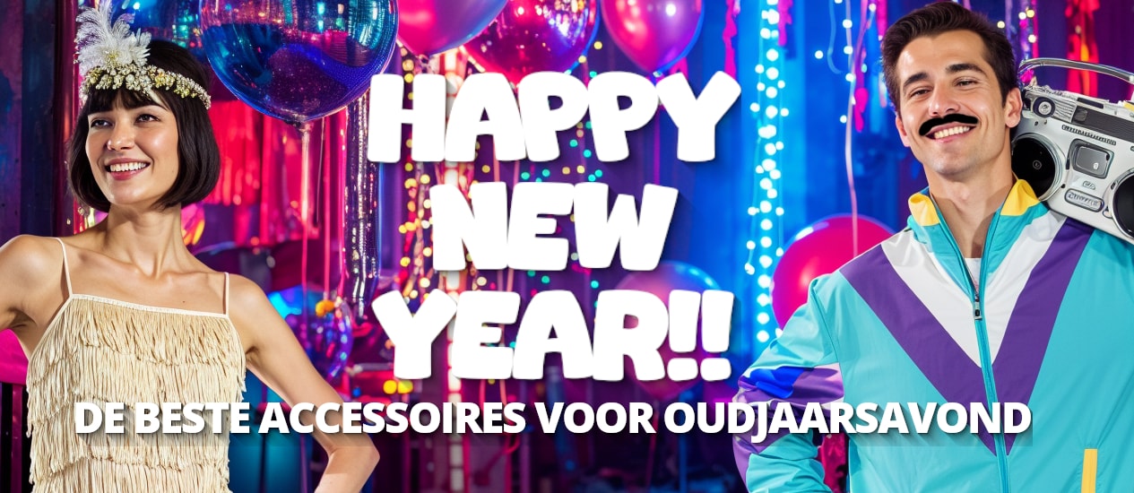 Oud en Nieuw outfits en kostuums. Nieuwjaars accesoires