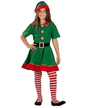 Kostýmy vánoční Elf pro dívky