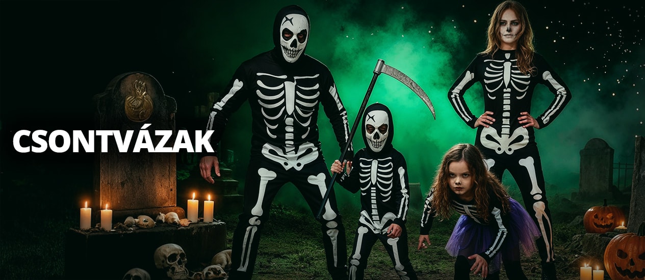 Csontvázak Jelmezek