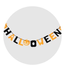 Halloween Guirlander og flagduge