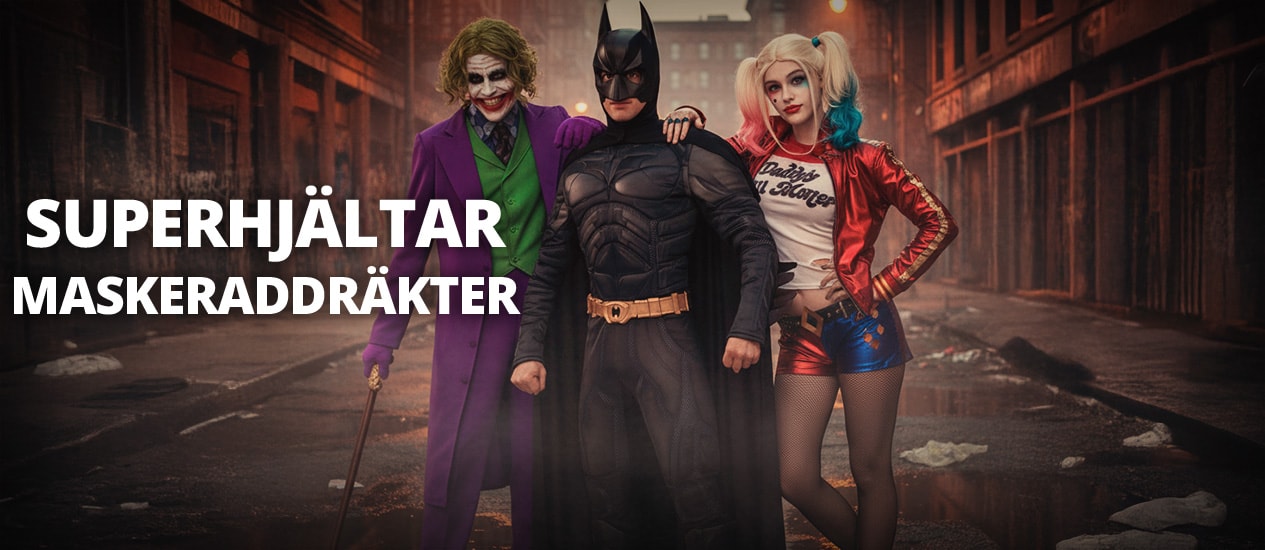 Superhjältar & Skurkar Maskeraddräkter