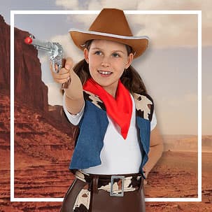 KIDS BOYS Déguisement 4 pièces Deluxe Wild Wild West Coyboy pour enfants, Vêtements