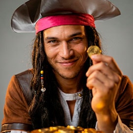 Disfracer Piraterna från Karibien