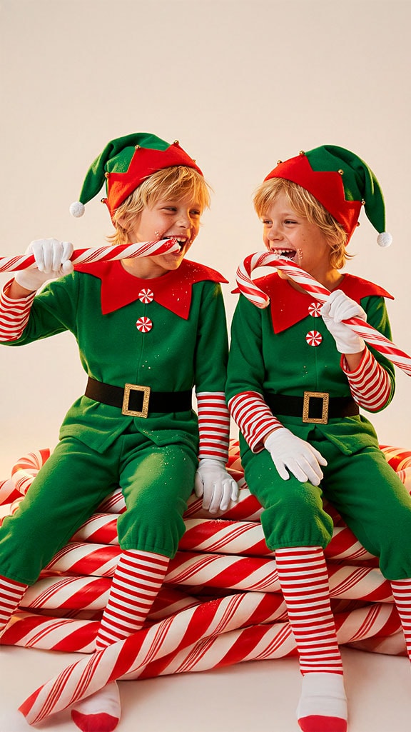 Weihnachtself Kostüme für Kinder
